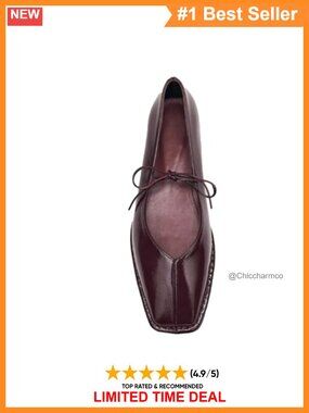Women's Square Toe Ballet Flats Lace Up Memory Foam Ballerina Shoes